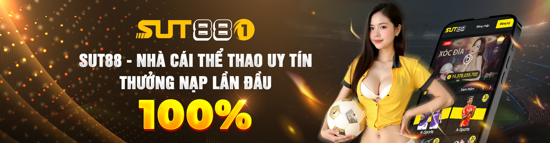 SUT88 – Nhà Cái Cá Cược Uy Tín Hàng Đầu Châu Á 2025 Banner sut88